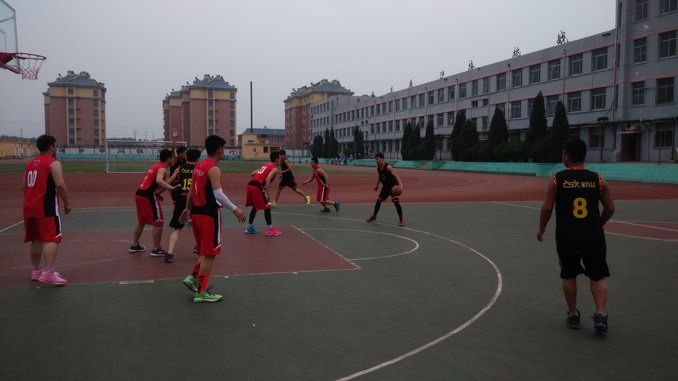 公司组队参加蒋集镇“福彩杯”篮球赛
