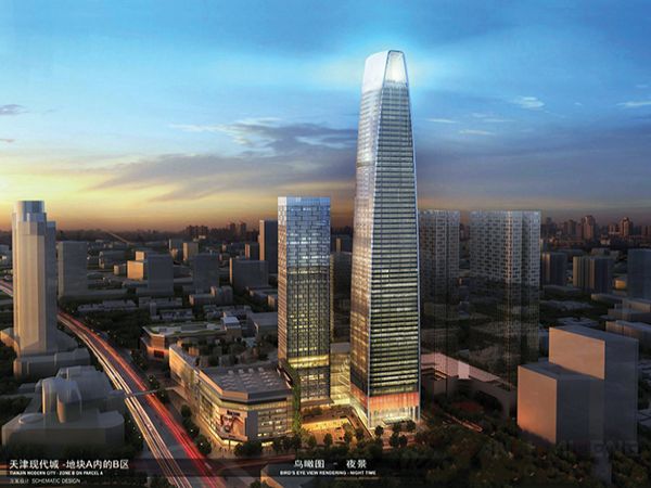 天津市区第一高楼—现代城